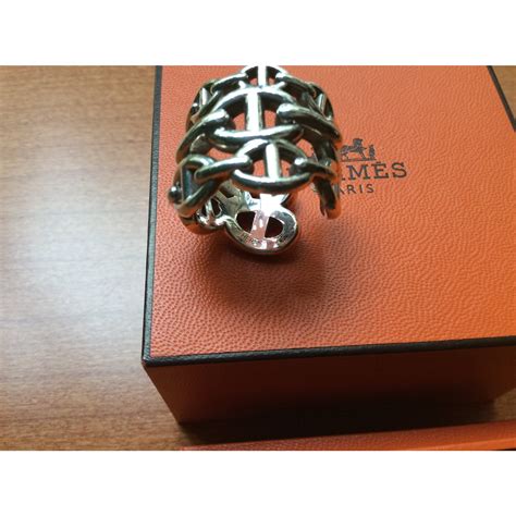 bague chaine ancre hermes|bague chain enchaînée hermes.